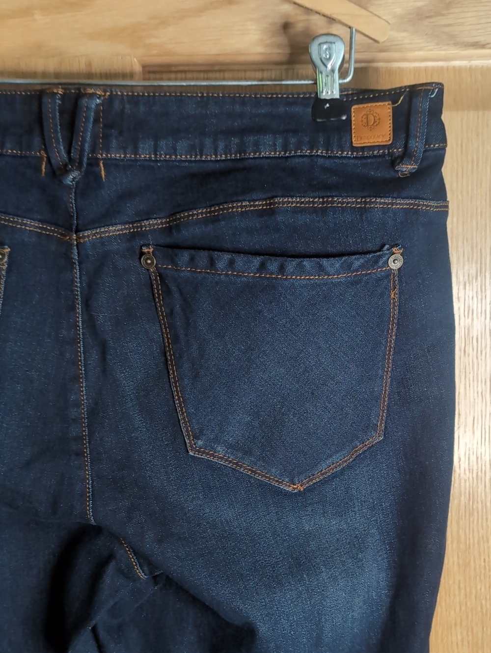 Sz 14 NWOT Democracy Liberty Bell Flare Dark Blue Jeans - Picture 5 of 7